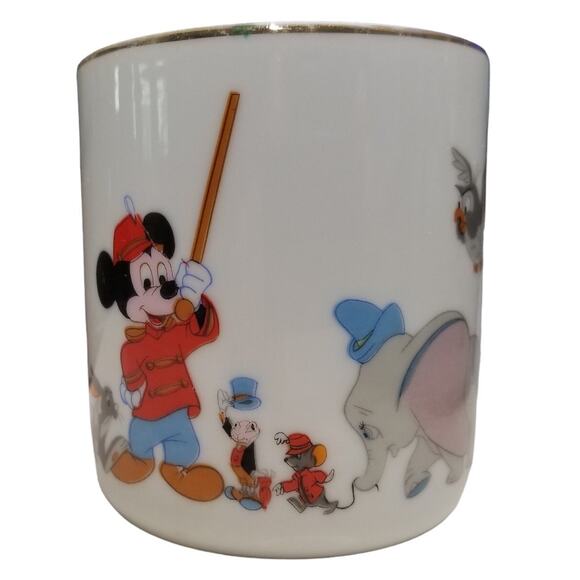 Walt Disney Japan Character Coffee Cup Mickey Donald Pluto Dumbo Pinocchio Goofy - Picture 2 of 8